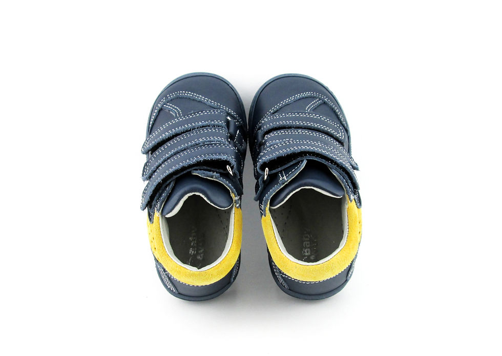 Miniatură: Adidasi blu sport/gialo