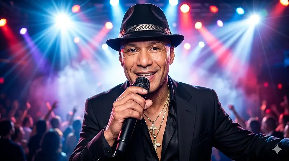 Anthony Mitchell, chanteur invité en première partie, spectacle Conscience de Sofia Elle M