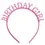 Thumbnail: Birthday Girl Colorful Headband pink or turquoise 