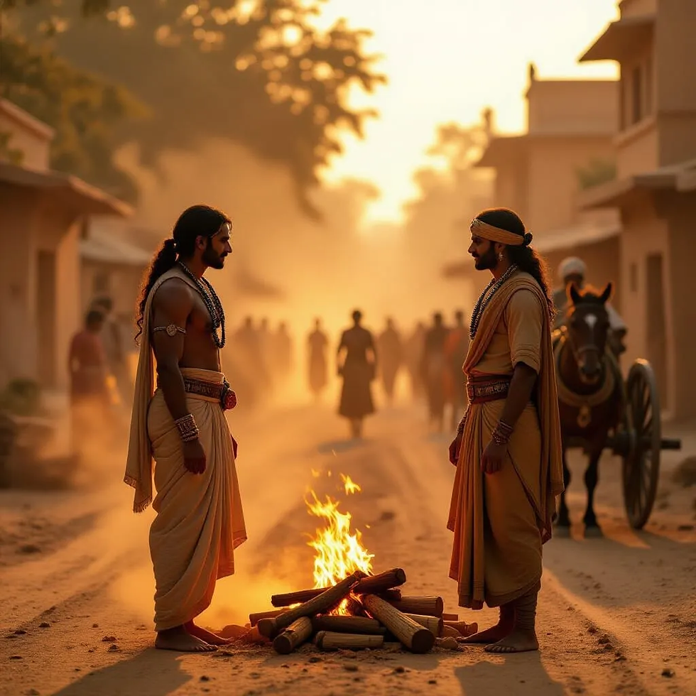 Não alimente o fogo do conflito. Imagem do Cantinho dos Anciãos criada por i.a.