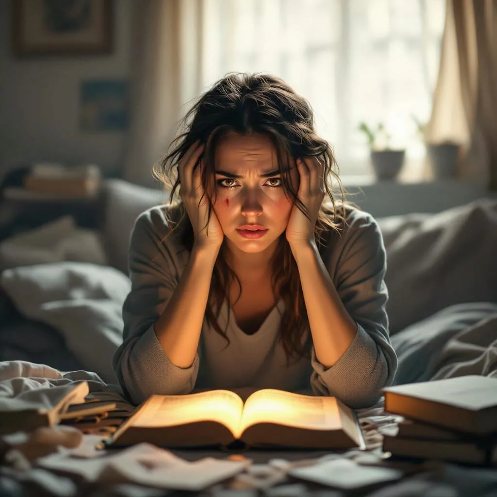 Existem conhecimentos que iluminam e transformam em definitivo as nossas vidas, mas é necessário buscá-los e estudá-los. Como Jéssica fez a partir do Evangelho Segundo os Espiritismo. Imagem do Cantinho dos Anciãos criada por i.a.