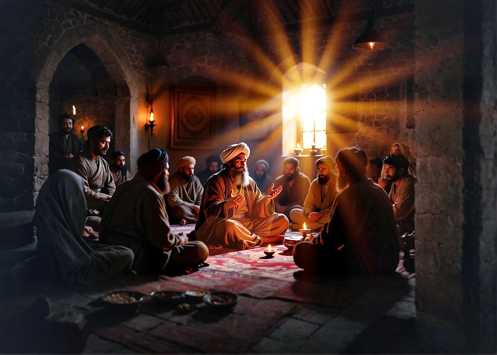 O inimigo, portanto, não é apenas ameaça, mas também possibilidade de iluminação. A dor causada pelo outro pode se tornar o canal para o despertar espiritual.            Imagem do Cantinho dos Anciãos criada por i.a.