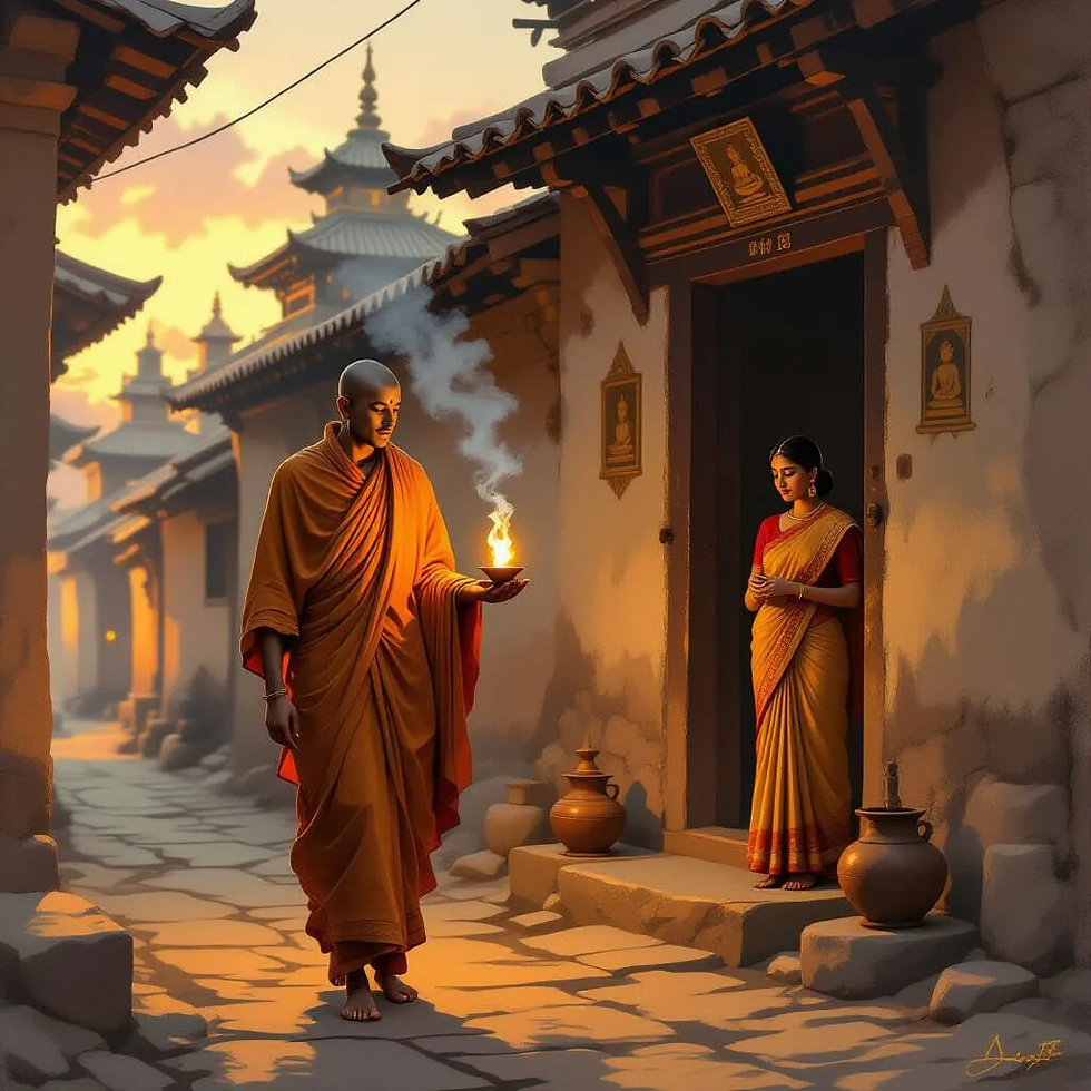 Sena retorna para casa. Imagem do Cantinho dos Anciãos criada por i.a.