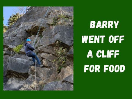 Barry went off a cliff for food