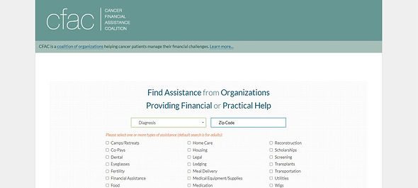 cancer resource page