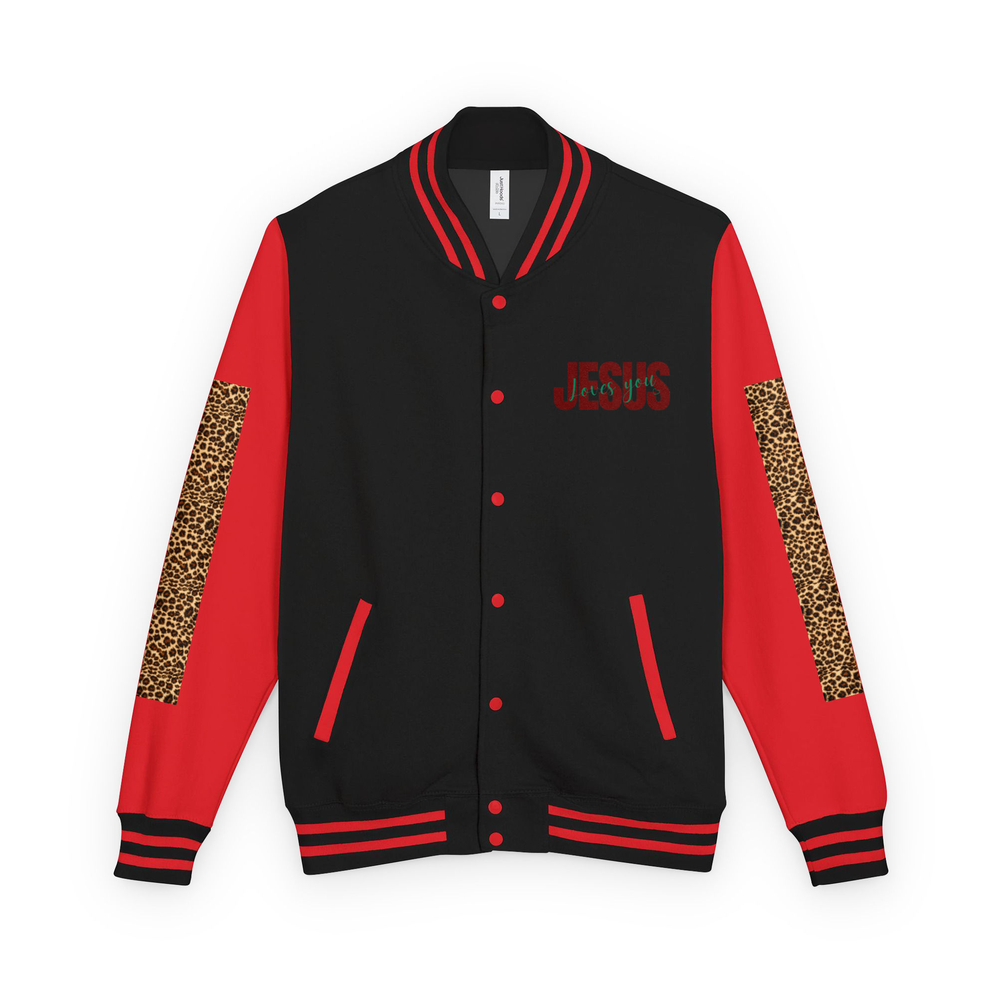 Jesus Loves You Heavyweight letterman jacket