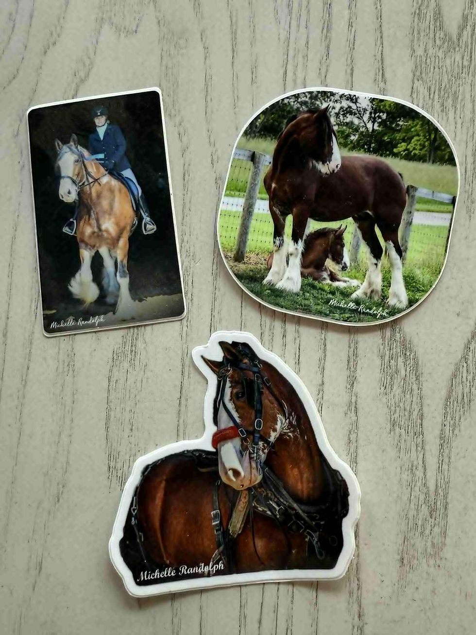 Assorted Clydesdale Stickers - 3 for $6 (Tax Included)
