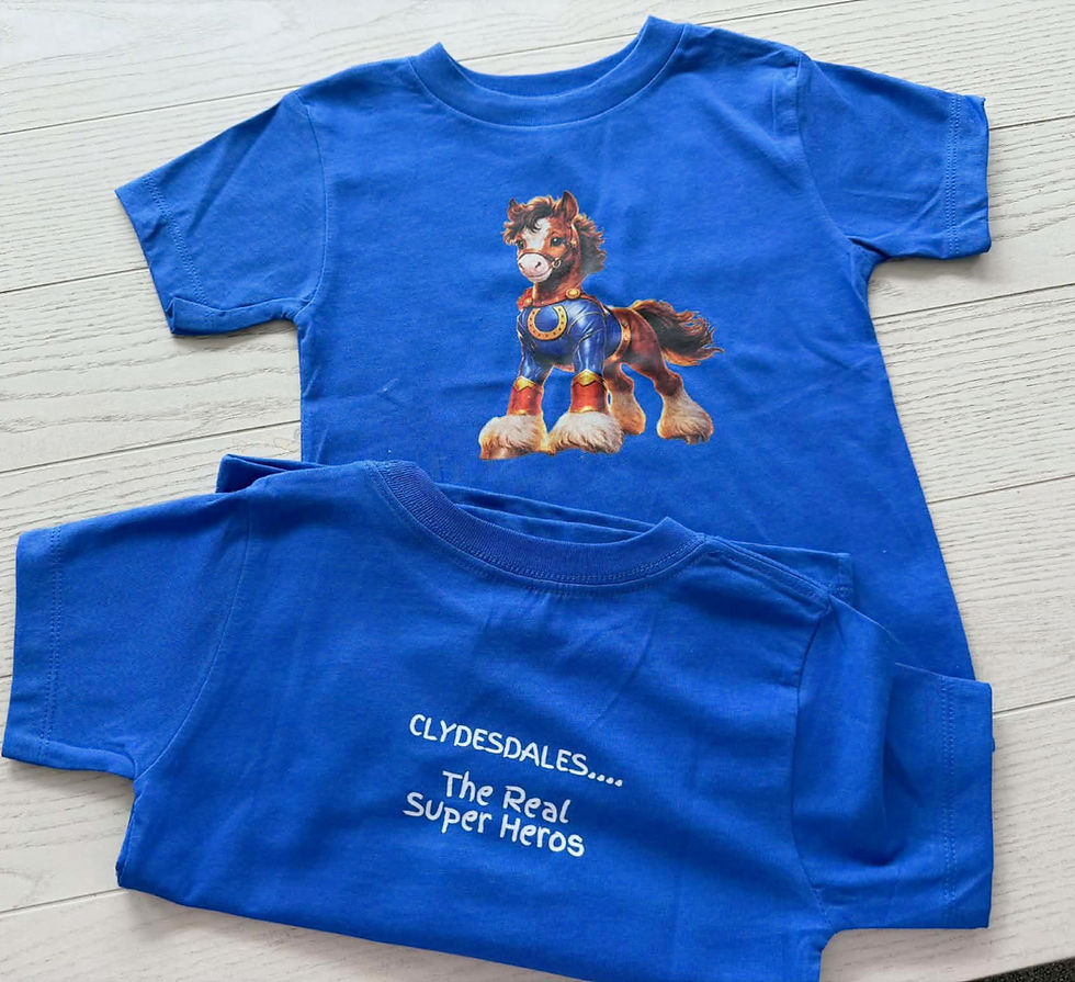 Thumbnail: Clydesdales… The Real Super Heroes Toddler Tee