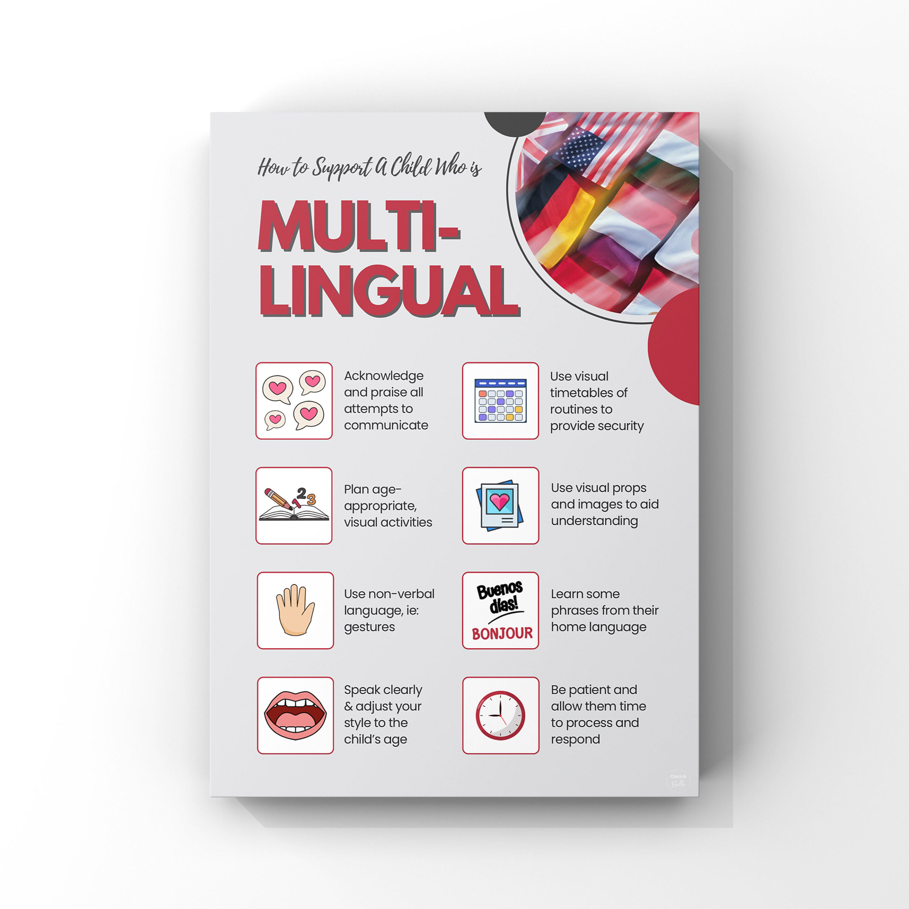 How To Support Multilingual Children Poster | Digital Download