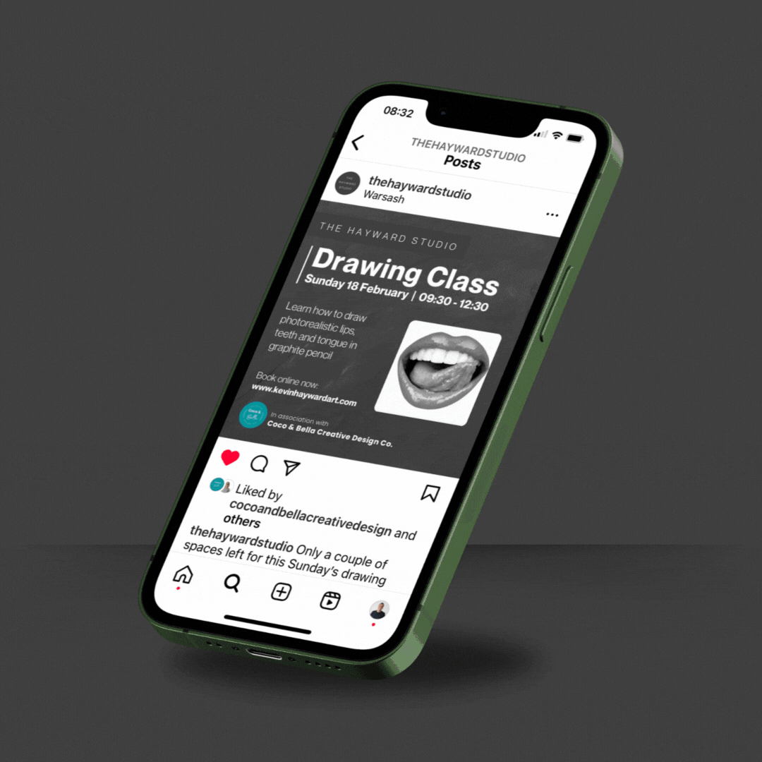 Hayward Studio social media templates designed by Coco & Bella Creative Design