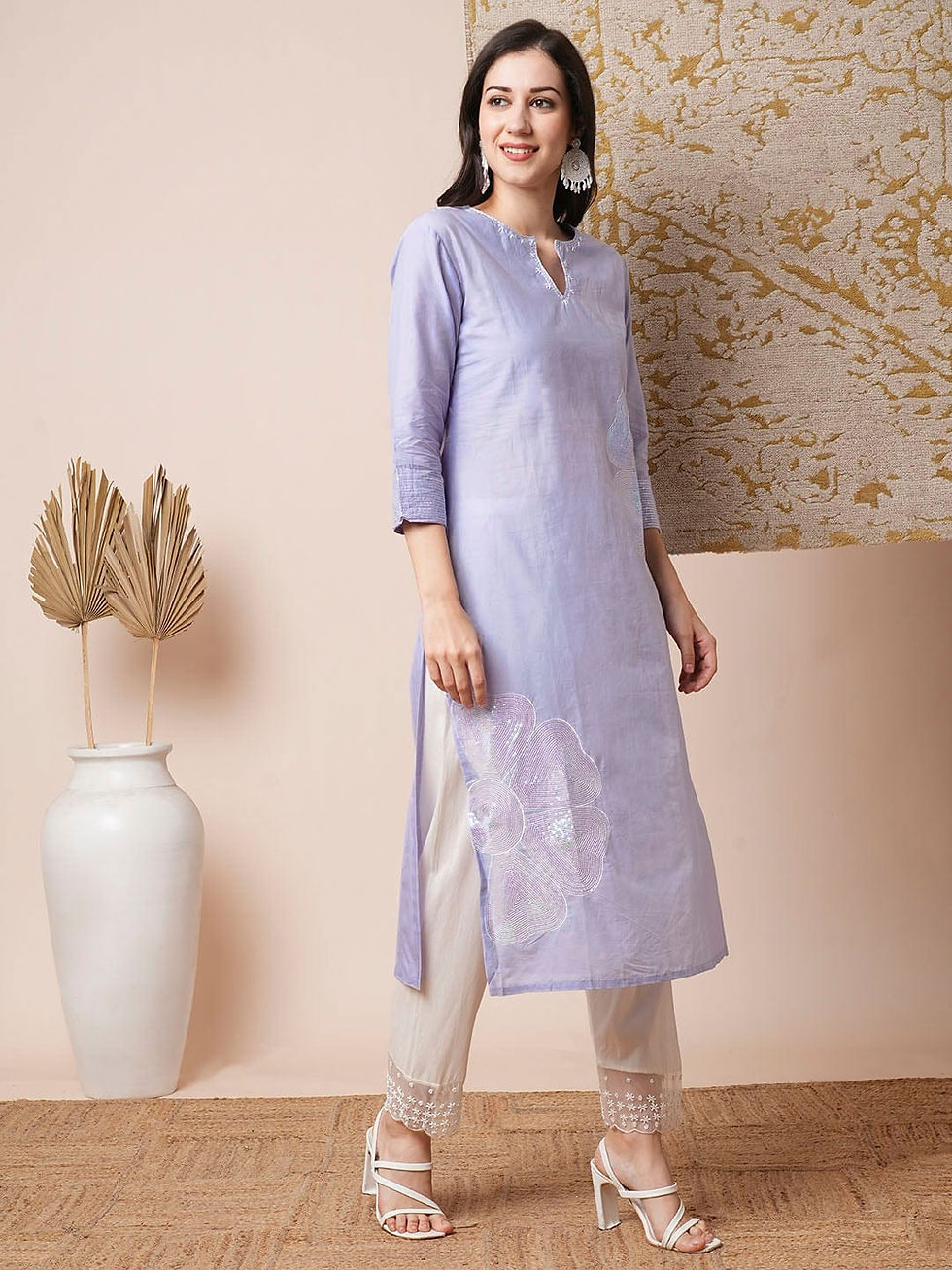 Thumbnail: Plus Size Kurta for Women  (Without Bottom)