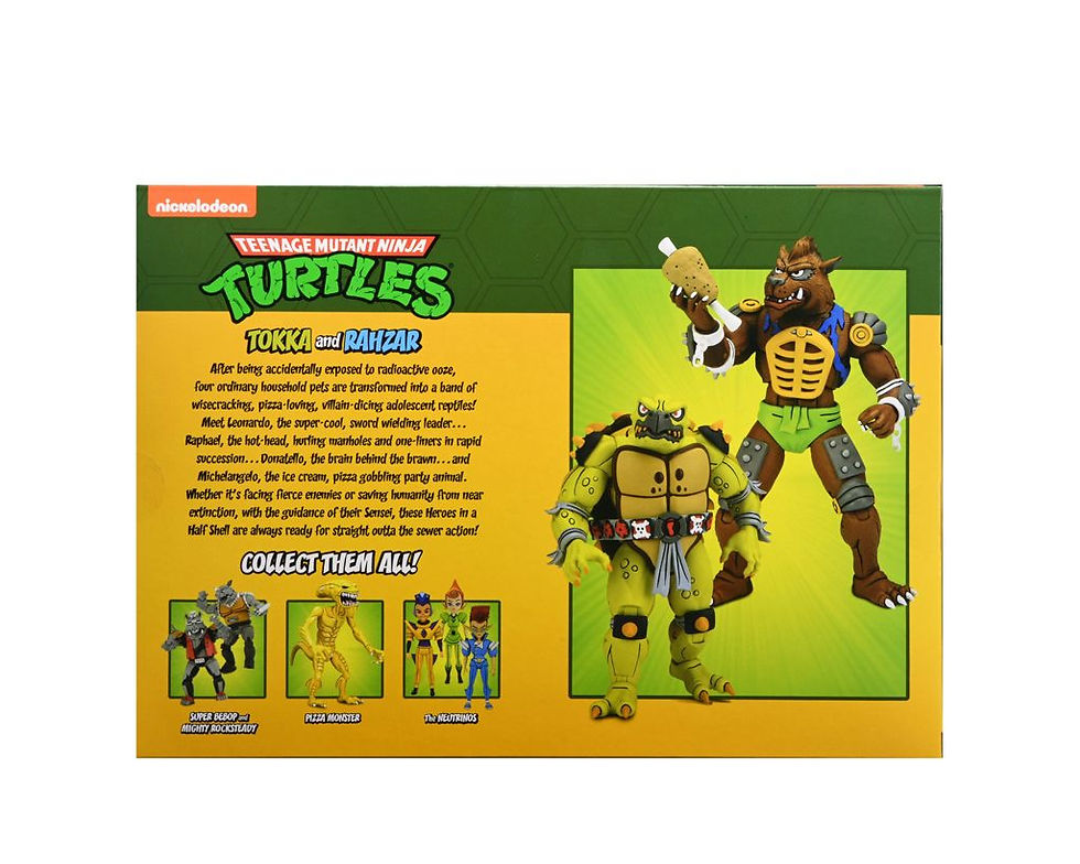 Прев'ю: Фігурки NECA TMNT Токка та Рагзар