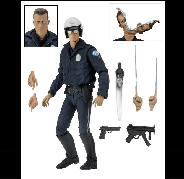 Прев'ю: Фігурка NECA Термінатор 2 T-1000 Коп Мотоцикліст