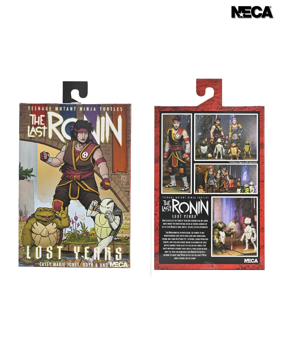 Прев'ю: Фігурка TMNT Останній Ронін Кейсі Марі і малюки Один і Уно