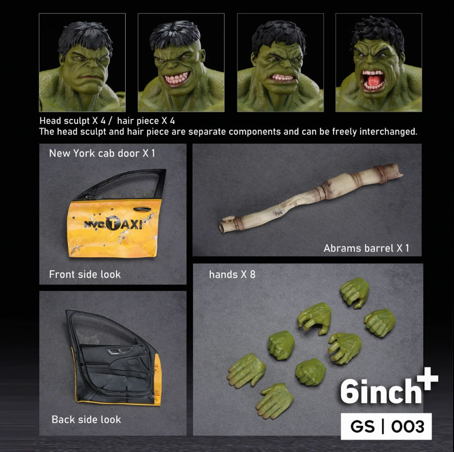 Прев'ю: Фігурка 6 Inch+ 1/12 Зелений Голем