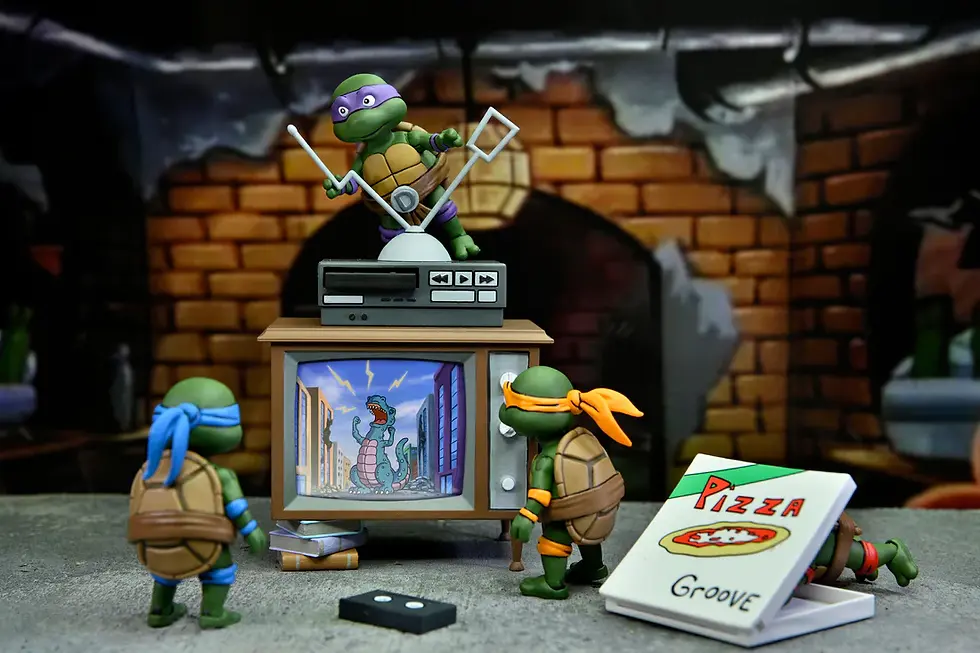 Прев'ю: Фігурки TMNT Малюки Черепашки та причандали