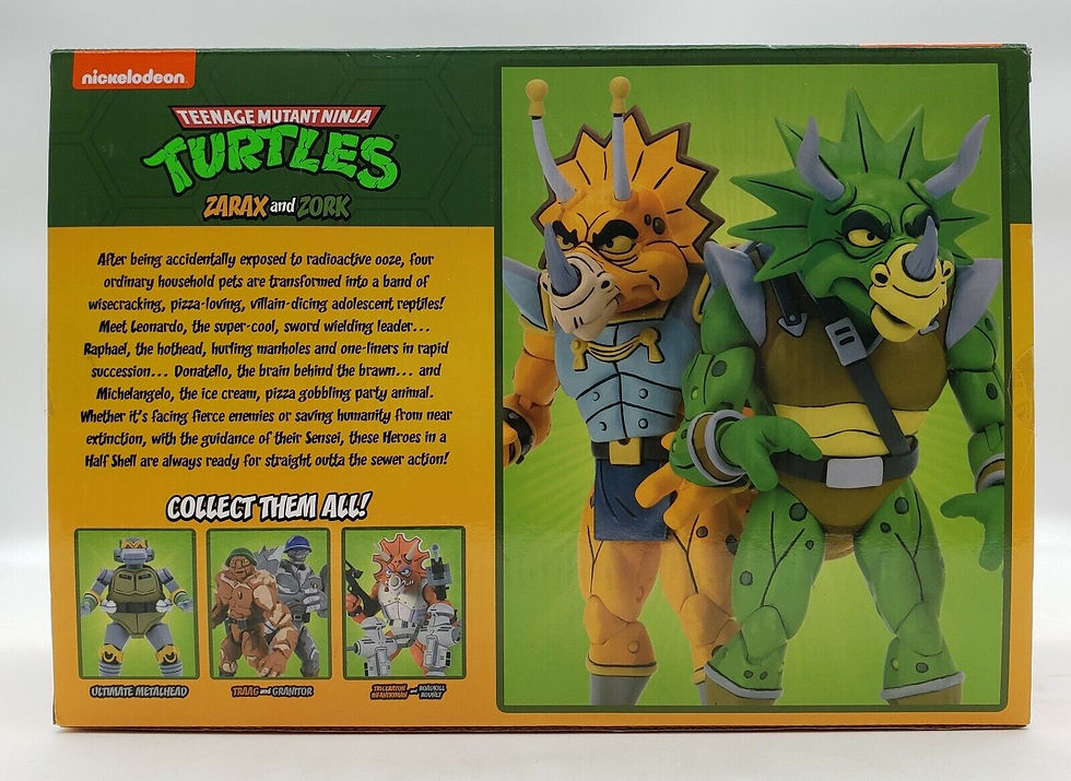 Прев'ю: Фігурки NECA TMNT Заракс та Зорк
