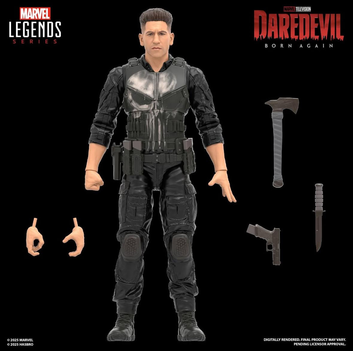 Фігурка Marvel Legends Шибайголова Народжений знову Каратель