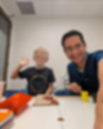 pediatric occupational therapist in feeding therapy with autistic child
