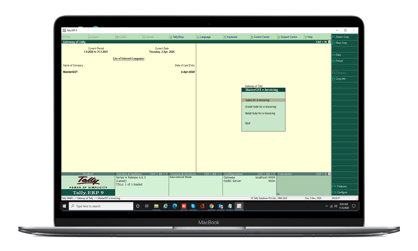 Tally software