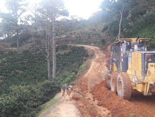 Fondo Cafetero Nacional realiza obras de Terracería en la Comunidad de las Delicias, Cantarranas, Fr