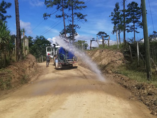 Fondo Cafetero Nacional brinda atención a la red vial cafetalera en el municipio de Guaimaca, Franci