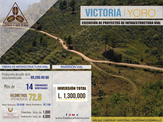 Fondo Cafetero Nacional Realiza Obras en red vial cafetalera de Victoria, Yoro