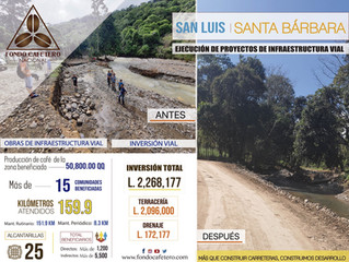 Fondo Cafetero Nacional realiza importantes obras en San Luis, Santa Bárbara
