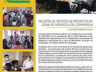 Fondo Cafetero Nacional Afina detalles para ejecución de proyectos en zona Montecillos Comayagua