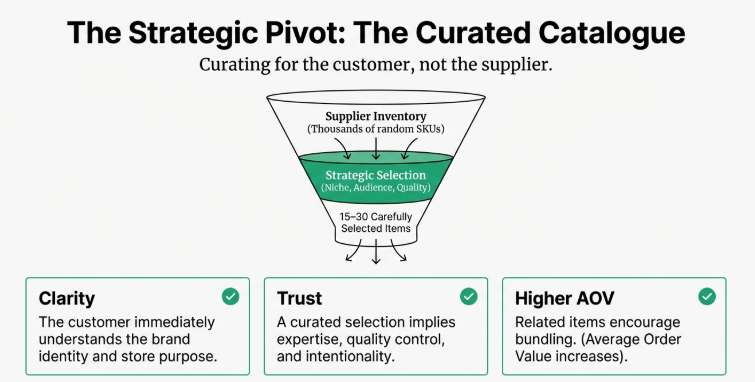 Curated product catalogue strategy for ecommerce growth