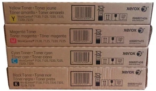 Xerox WorkCentre 7120 / 7125 / 7220 / 7225 Complete Toner Set CYKM
