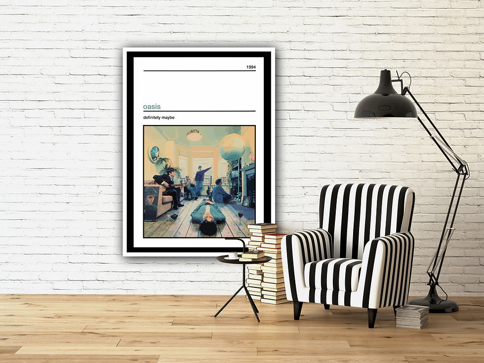 Thumbnail: Oasis Poster -  Definitely Maybe - Music Poster