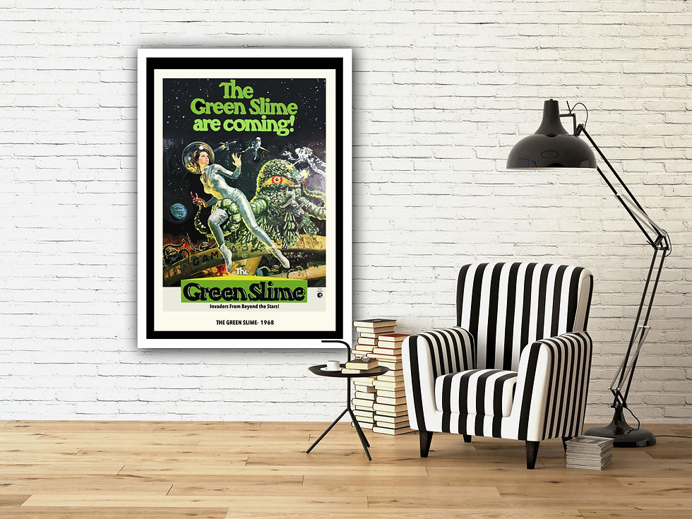 Thumbnail: Green Slime Poster - Retro Sci-Fi Poster