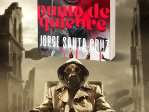Punto de Quiebre, novela de Jorge Santa Cruz, portada oscura con ambiente urbano y toque de suspenso literario