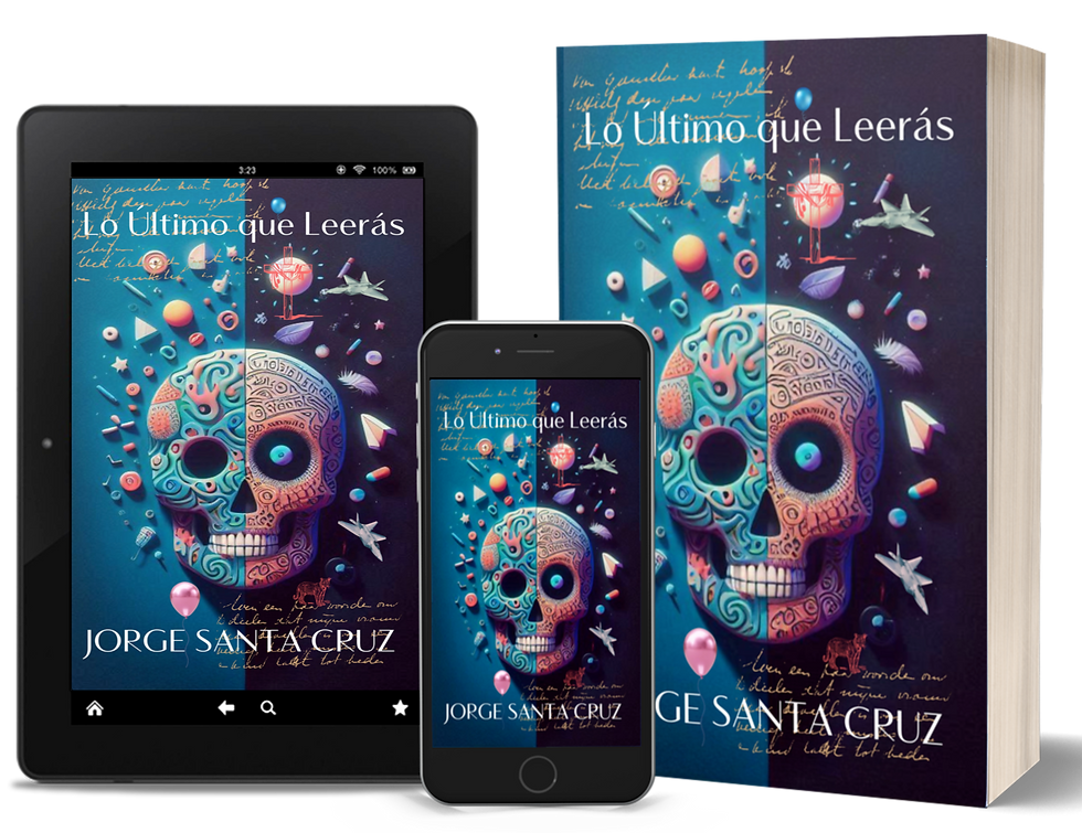 ¡Marquen sus calendarios! El 4 de agosto de 2024, el autor Jorge Santa Cruz lanza su novena obra de ficción, "Lo Último que Leerás", una novela que promete desafiar las expectativas y capturar la imaginación de lectores de todo el mundo. Este esperado lanzamiento también competirá en el prestigioso Premio Kindle de Amazon 2024, consolidando aún más la reputación de Santa Cruz como una fuerza innovadora en la literatura contemporánea.