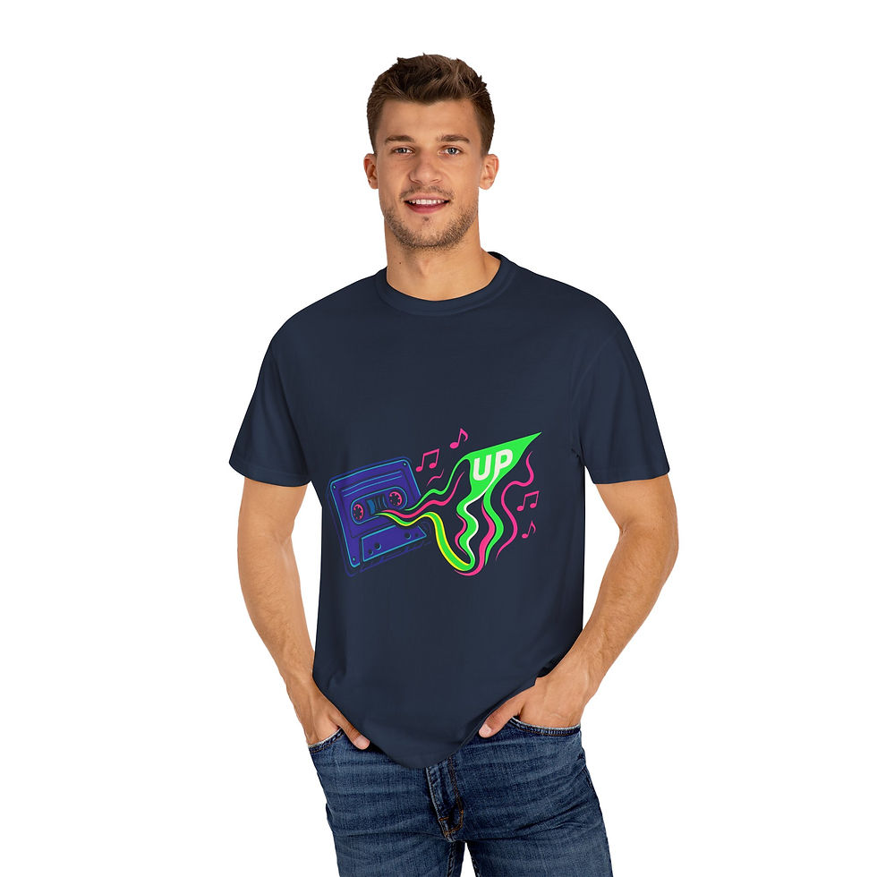 Thumbnail: Retro Cassette Tape Unisex T-Shirt - UP MUSIC TV