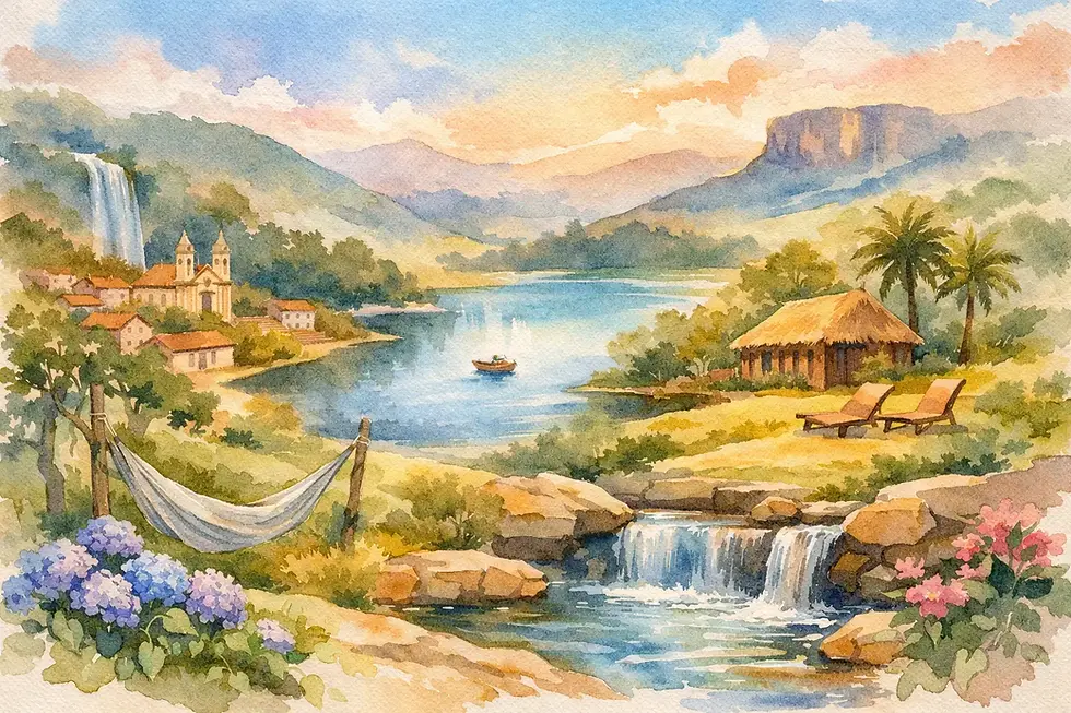 8 melhores destinos de descanso em Minas
