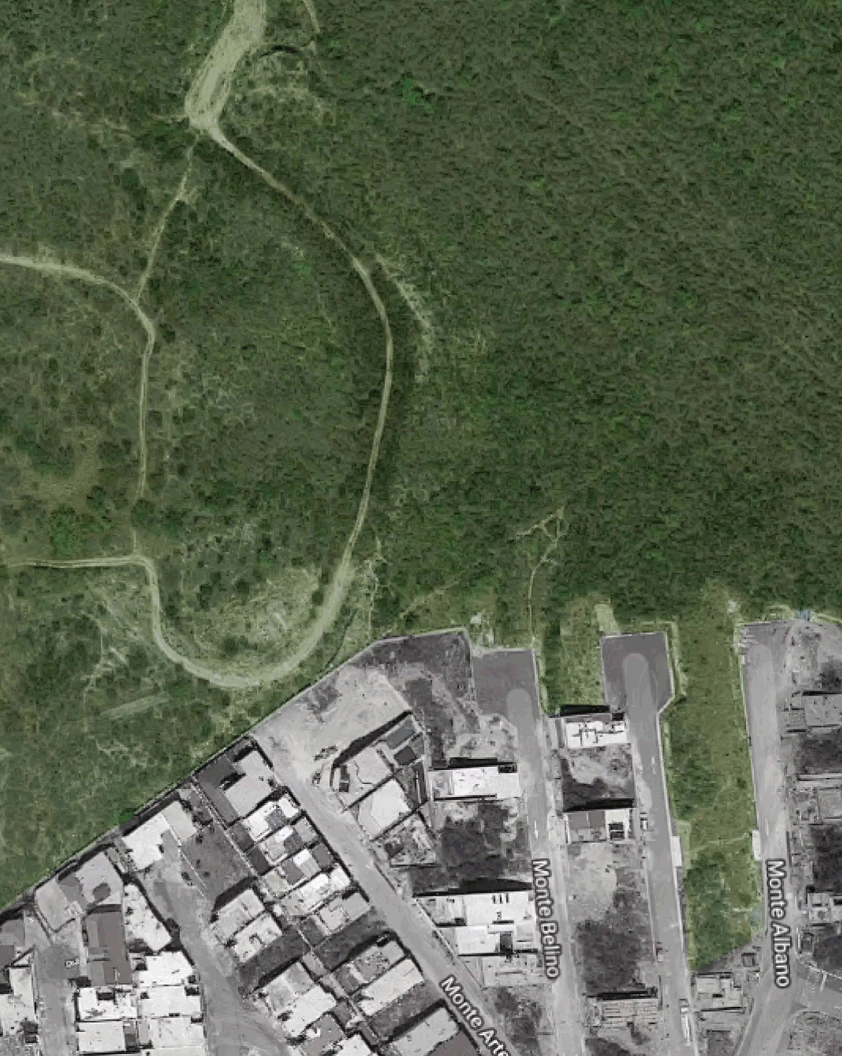 GIF conceptual de propuesta de paisaje de Residencia Vista Alta.