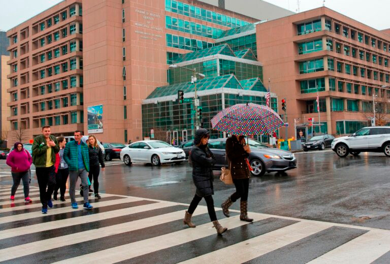 People crossing U Street DC