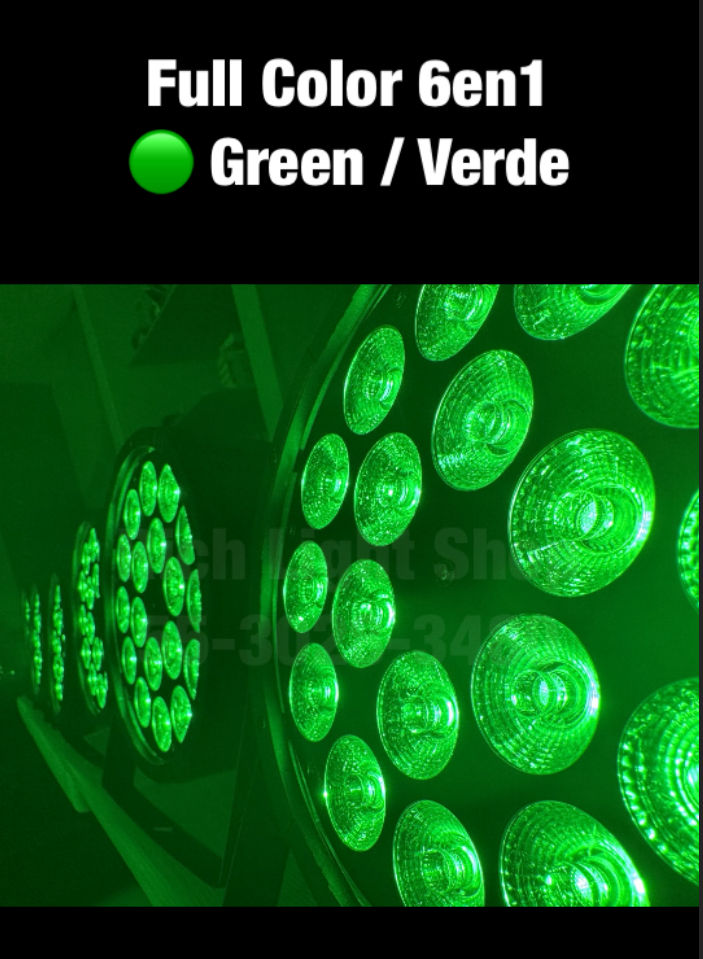 Miniatura: Cañón Led 18x18W Full Color 6en1 RGBW+A+UV