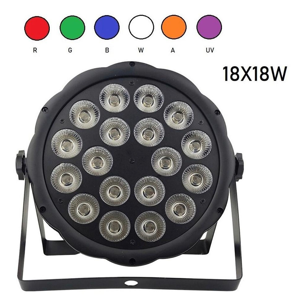Miniatura: Cañón Led 18x18W Full Color 6en1 RGBW+A+UV