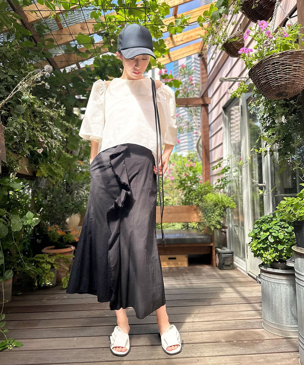 サムネイル： Open balloon shoulder blouse(製品)