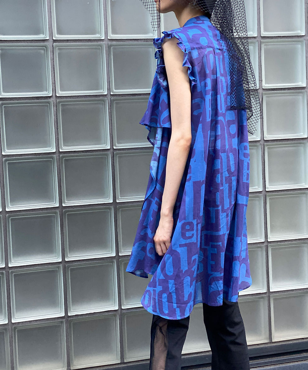 サムネイル： Import logo print blouse