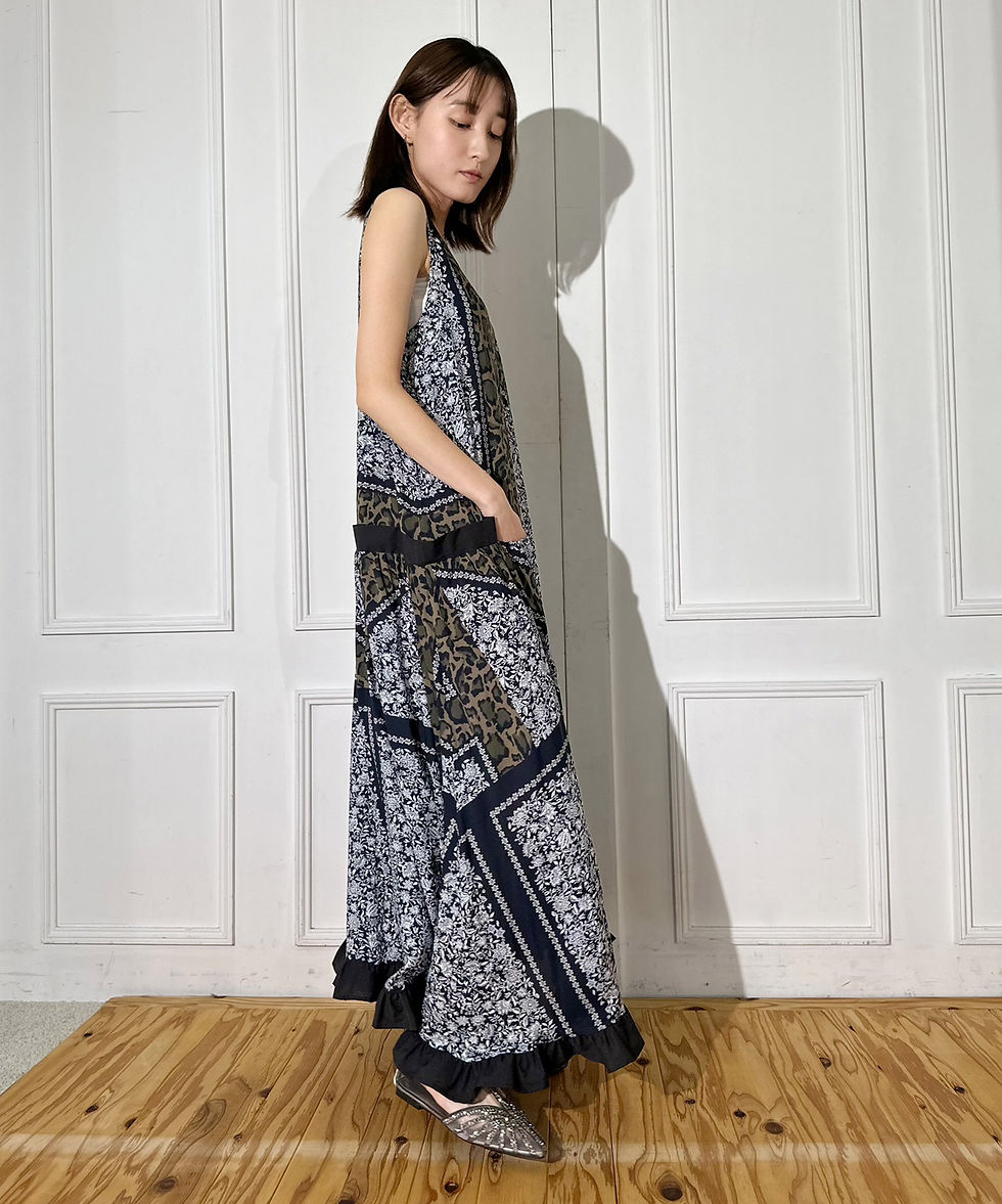サムネイル： Import paisley-print maxi dress