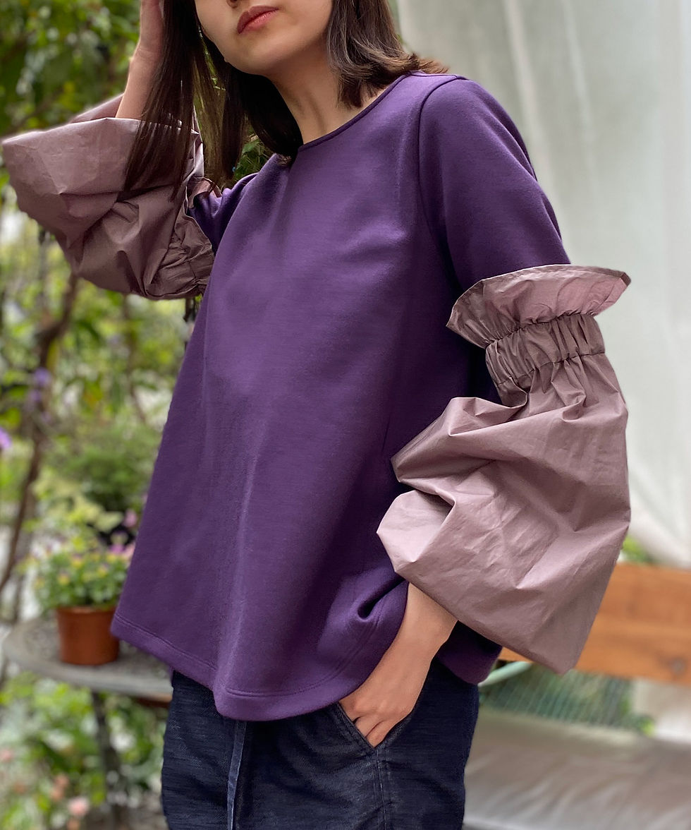 サムネイル： Balloon sleeve design pullover