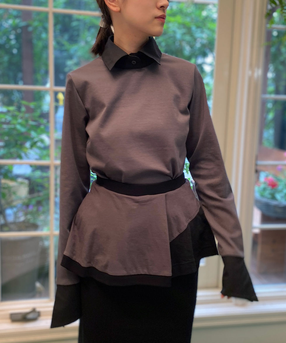 サムネイル： Layered minimal shirt blouse