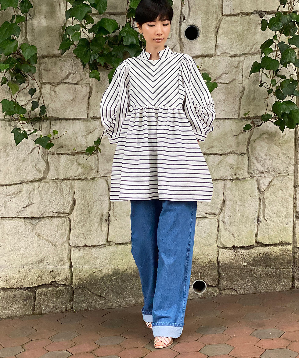 サムネイル： Import border JQ blouse