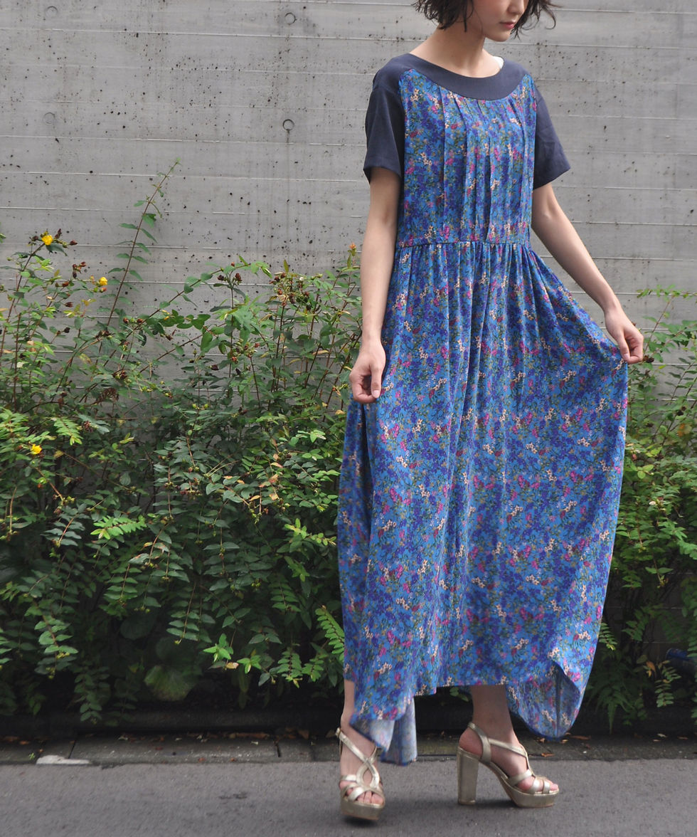 サムネイル： Imported flower dress(SAMPLE)