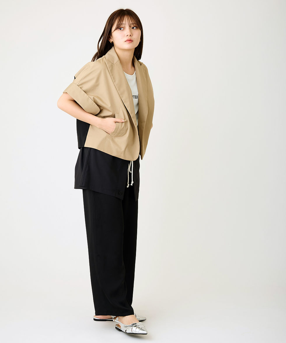 サムネイル： Sheer mix jacket