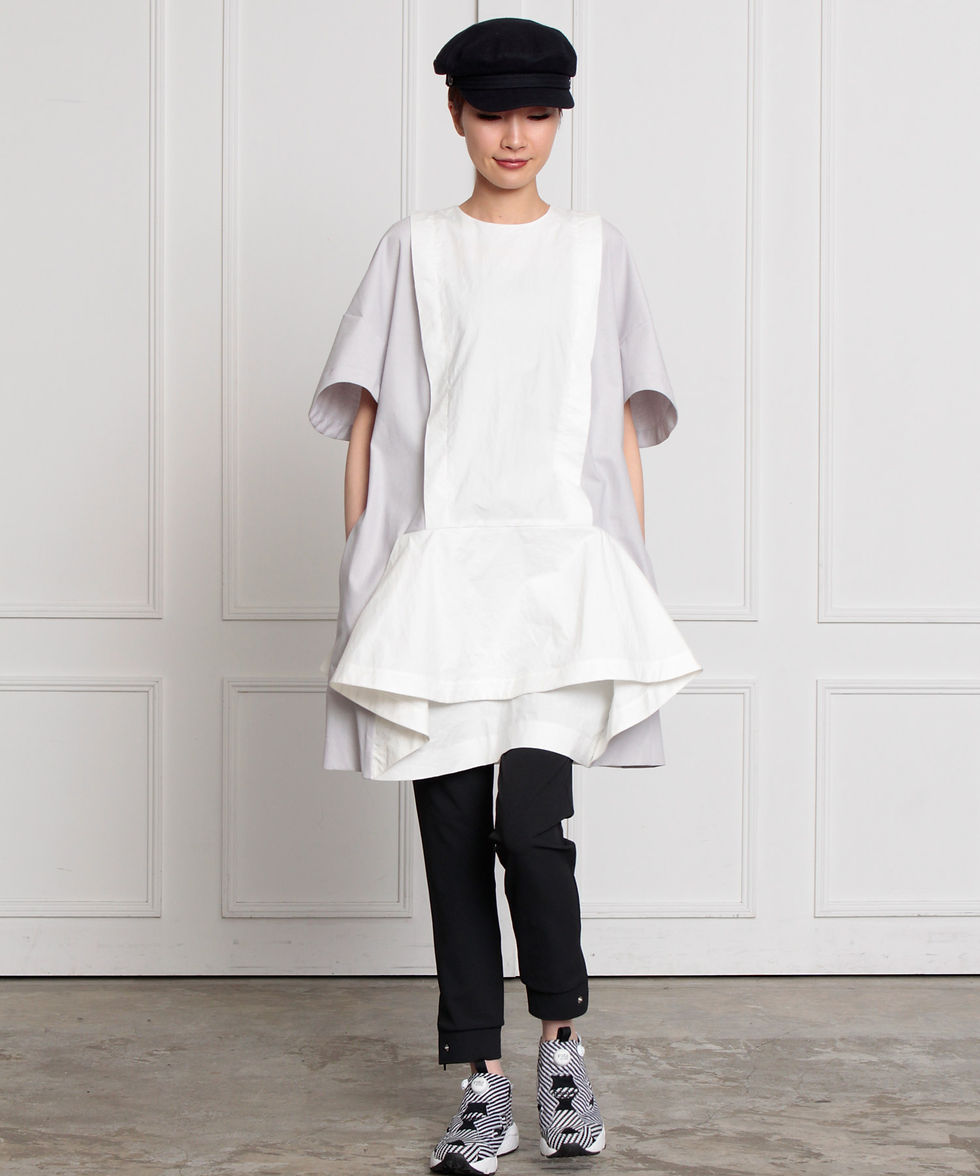 サムネイル： Peplum sack dress